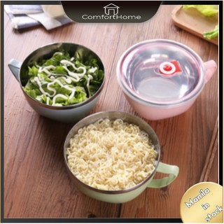 P011 COD Double-layer insulation instant noodle bowl adult anti-scalding fresh-keeping box with lid