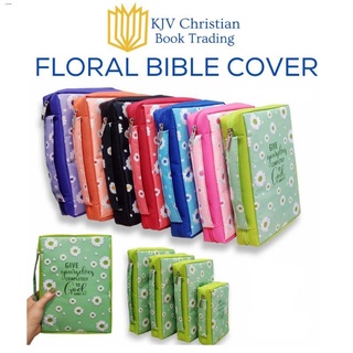 Notebooks & Papers▦☞KCBT•Bible Cover - Floral (Printed Satin)