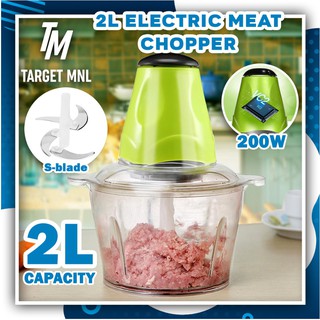 【Pretty】 Electric Meat Grinder Kitchen 2L Multi-function Food Processor Stainless Steel Blade Fruit