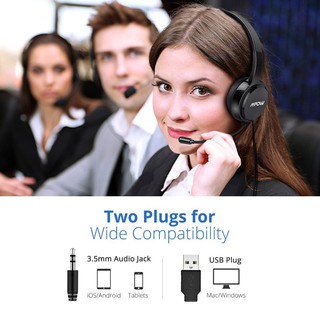 Mpow 071 PC Headset Mic Noise Cancelling Headphone For Computer , Phone, Online Working (6)