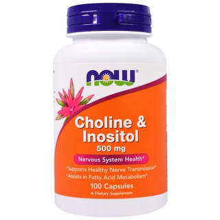 Now Foods - Choline & Inositol, 500 mg, 100 Capsules (2)