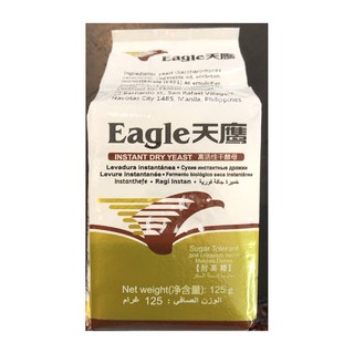 instant dry active baker's yeast eagle mauri pan 100g 11g red star
