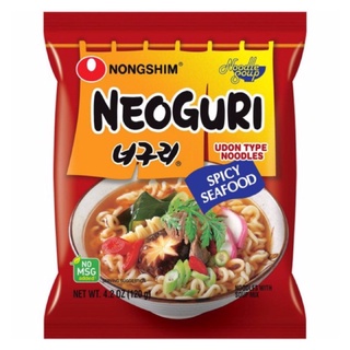 【The New】❒✱Nongshim Neoguri Seafood Spicy & Mild Ramyun Noodles 120g