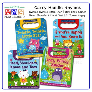Nursery Rhymes Board Book with Handle Kids Book Educational Books