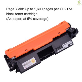 Black Compatible Toner Cartridge Replacement for HP CF217A 17A Toner with Chip Compatible with HP La