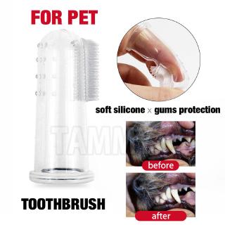 Pet Finger Toothbrush Silicone Dental Hygiene Clean Newborn Dog Cat Pet Baby Kitten Puppy Tooth Brush