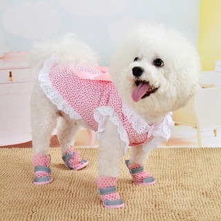 Sweet Bow Dog Dress Summer Pet Clothes for Small Dogs Cats Dog Dresses Lace Tutu Skirt Puppy Clothing Teddy Clothes Ropa Perro (4)