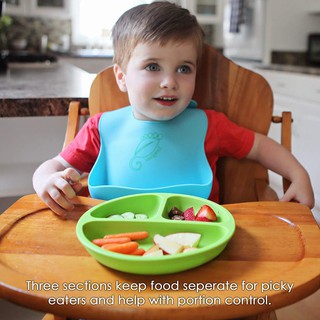 【COD】 Baby Silicone Placemat Children's Dishes Dinner Plate
