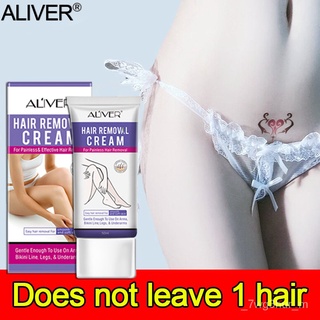 Hair removal will never grow after 1timeALIVER Hair removal cream(50ml)can be used to remove hair fr