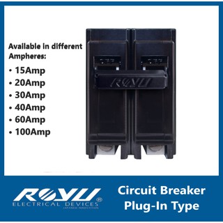 Royu Circuit Breaker Plug-In Type Assorted Amp