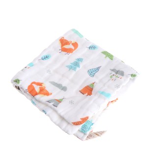 6 Layers Baby Handkerchief Square Towel Muslin Cotton Infant Face Towel Wipe Cloth