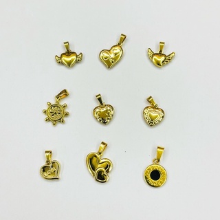 Stainless Gold Pendant Heart Pendant High Quality Stainless Steel Pendant Charming Accessories