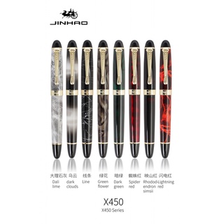 Jinhao【X450】Metal iridium gold pen calligraphy beautiful fine brush men's and women's business office calligraphy practi