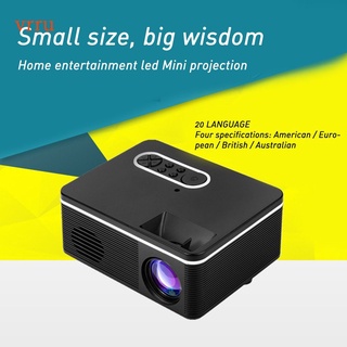 S361 Portable Mini LED Projector 320x240 Pixels 600Lumens Projector Home Media Player Built-in Speaker 【vrru】