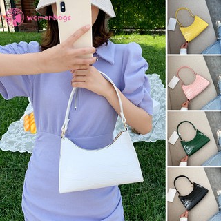 ✿WB✿Fashion Alligator PU Handbag Women Solid Leather Totes Elegant Shoulder Bag