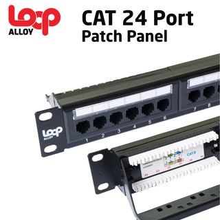 Loop Alloy 24 Port CAT 6 Patch Panel