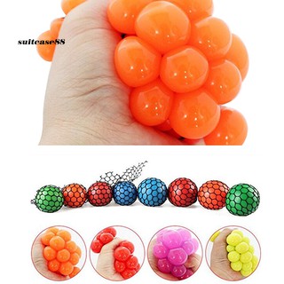 STCS✦ Funny Anti Stress Face Reliever Grape Ball Autism Mood Squeeze Relief ADHD Toy