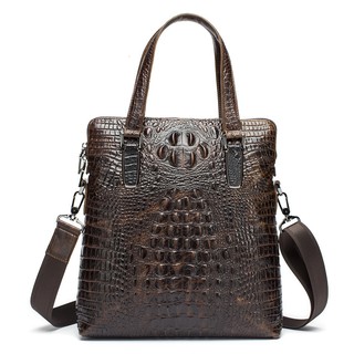 ✳A Quality Natural Leather Crocodile Leather Bag, A Crocodile Leather Bag, A Lace Crocodile Leather