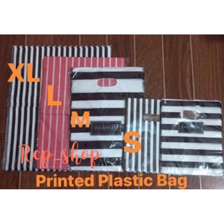 Good Quality Plastic Bag ( Stripes design and thank you design ) (1)
