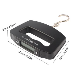 Pocket 50kg/10g LCD Digital Fishing Hanging Electronic Scale Hook Weight Luggage (5)