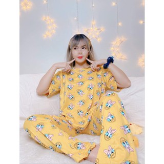 Daisy duck adult terno pajama korean sleepwear set for women up to XL