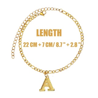 26 Letters Anklet For Women Custom Alphabet Jewelry Foot Bracelet Handmade X1R1