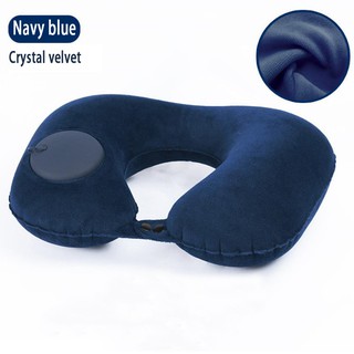 Portable Inflatable U-Shaped Inflatable Neck Rest Pillow Foldable Portable Pillow