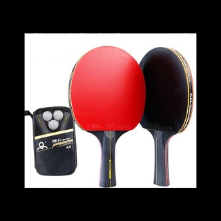 New 2PCS Professional 6 Star Ping Pong Racket Table Tennis Racket Set Pimples-in Rubber Hight