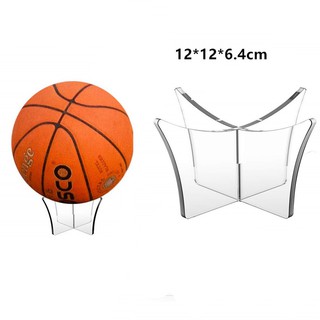 Multi-functional Basketball Display Stand Acrylic Bowling Rugby Soccer Ball Bracket Holder Transpare