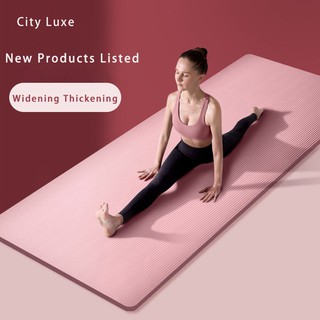 City Luxe yoga mat anti-slip mat widening thickening beginner lasinging fitness mat home weight loss mat dancing blanket (1)