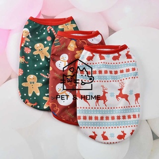 PET & HOME Christmas Special For Pet Cats Breathable Vest And Dogs clothes