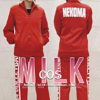 New Haikyuu!! Nekoma High School Coat Jacket Cosplay Costume Sport Uniform Set Sportswear Kozume Ken