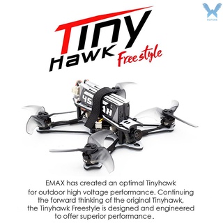 Rs EMAX Tinyhawk Freestyle 115mm Racing Drone 2.5inch Propeller F4 5A ESC Brushless Motor 600TVL FPV Racing RC Drone BNF Version for RC Beginners