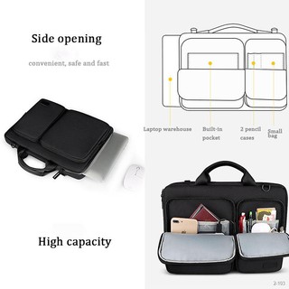 ♝Large-capacity waterproof laptop bag wear-resistant handbag men/women messenger shoulder bag
