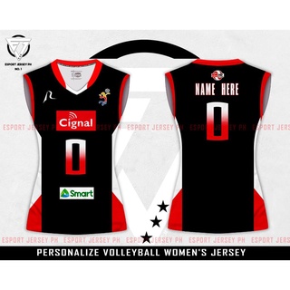 volleyball❐✗CIGNAL VOLLEYBALL WOMEN'S JERSEY BLACK FREE PERSONALIZE NAME