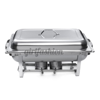 ◈◐♧【HOT】 2Packs Chafing Dish Tray Buffet Stove Caterer Food Warmer Stainless Steel Dinner (4)