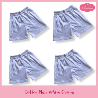 1pc Newborn Shorts Plain White Cotton Lucky CJ