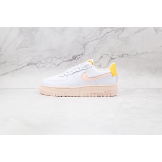 ✕☽◊Nike/Nike Air Force Blue Pink Deconstruction W AF1 PIXEL Low Top Air Force One Casual Board Shoes