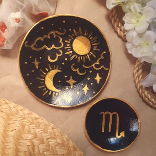 Celestial Jewelry Trinket Dish | Handmade Clay Dish/Jewelry Holder/Decor | LIKHA