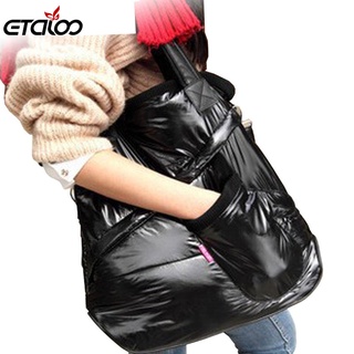 Cotton Fashion Women Handbag Women Shoulder Bag Warm Handbags Winter Bag New 2020 Top-handle Bags