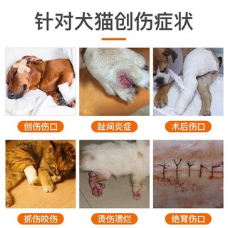 ✲✔●Pointe Interdigital Inflammation Wound Healing Hemostatic Trauma Pet Dog Cat Medicine Created S