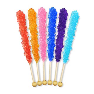 (ASMR) Rock Candy (22g x 6pcs) Crystal Candy Fruit Flavored Lollipop (1)