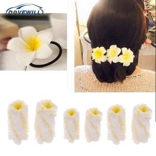 Dovewill 50Pcs Hawaiian Plumeria Foam Flower for Party Decoration DIY Hair Clip (4)
