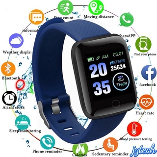 116 Plus Smart Watch Men Women Smartwatch Bluetooth Smart Band Heart Rate Bracelet Blood Pressure Monitor Sport Waterproof watch