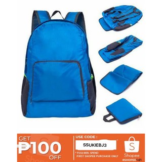 2 way Foldable waterproof bag pack Back Pack Travel Bag Pack (1)