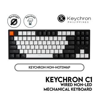 Keychron C1 Mechanical Keyboard (TKL, Wired, Non-LED, Keychron Mechanical)
