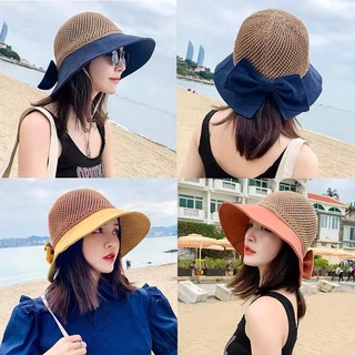 RAINBOWCO Foldable Wide Brim Floppy Straw Hat Beach Hat Summer Hat for Women