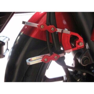 Full alloy. Cable clamp. Universal for al motorcycle.