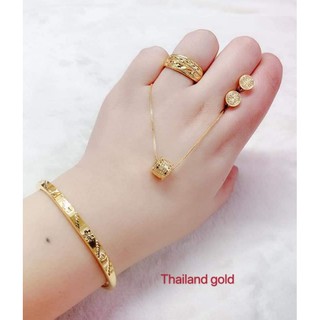 Thailand Gold 4in1 Jewelry Set Free Gift Box (3)