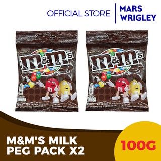 M&M's Milk Peg Pack 100g - Pack of 2